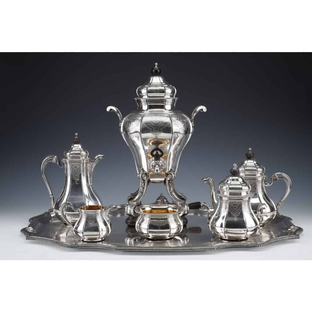 A. AUCOC – Service THE/CAFE 6 pieces argent XIXè 3