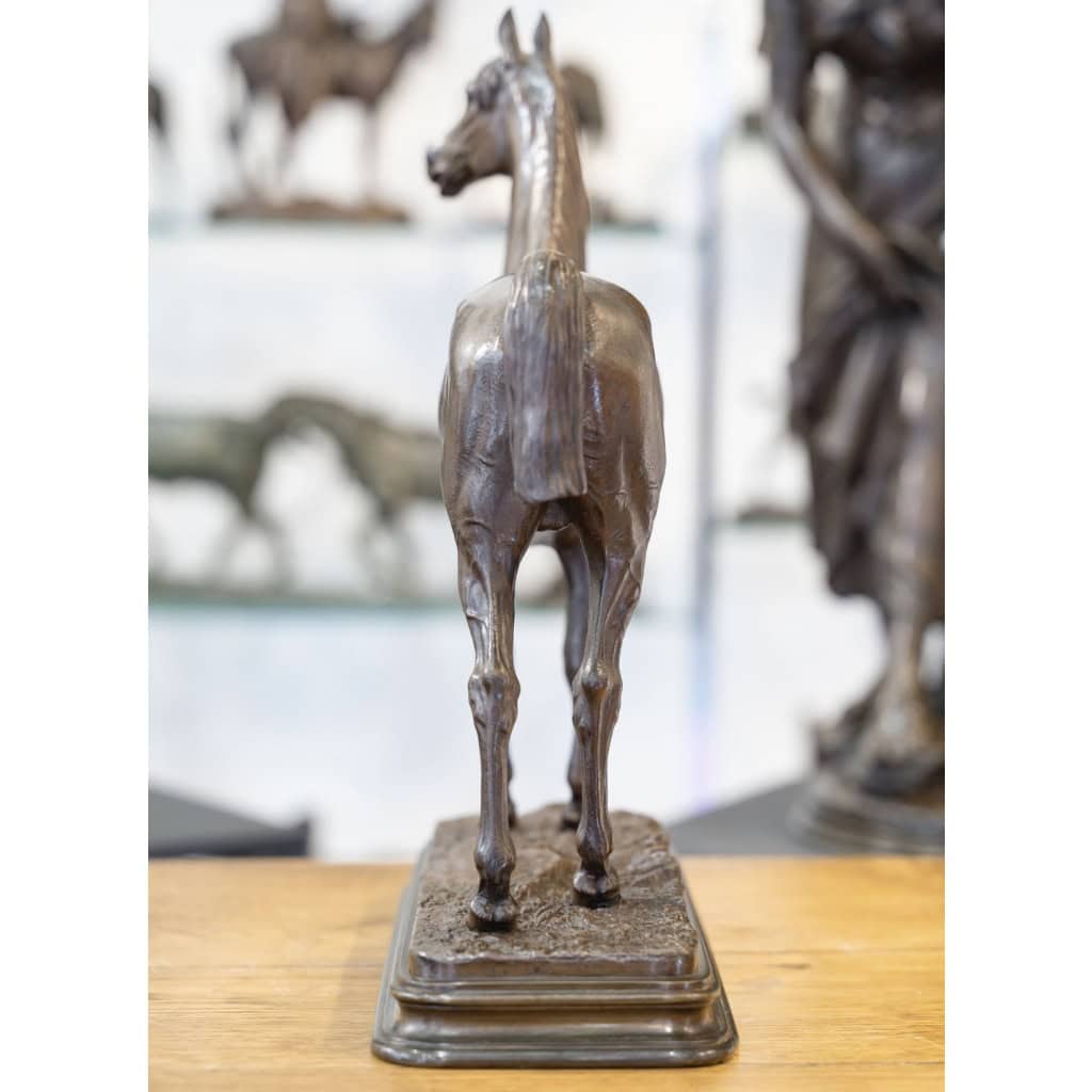 Sculpture – Le Cheval Kaolin , Alfred Dubucand (1828 – 1894) – Bronze 11