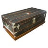 Malle Goyard cabine 110 cm en toile a chevrons 21