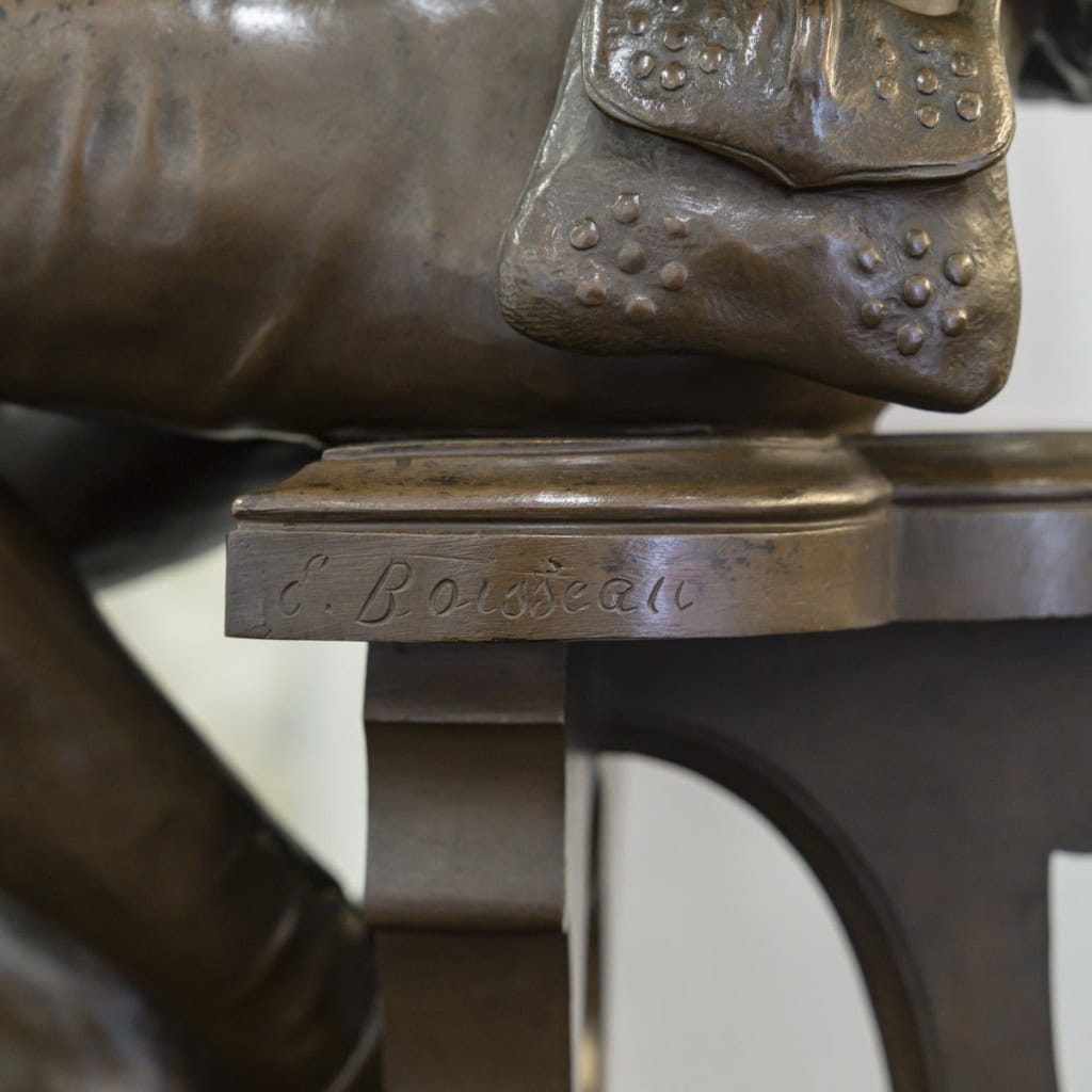 Sculpture – Oysel Le Troubadour , Émile Boisseau (1842-1923) – Bronze 10