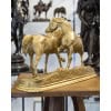 Sculpture – Group Of Arabian Horses , Pierre-Jules Mêne (1810-1879) ​​​​​​​- Bronze 21