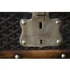 Malle Goyard cabine 110 cm en toile a chevrons 25