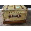 Malle Moynat des années 1920 en velin beige, Malle Moynat cabine de 100cm 20