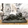 Sculpture – Tiger Devouring a Gharial, Antoine – Louis Barye (1795-1875) – Bronze 14