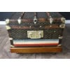Malle Goyard cabine 110 cm en toile a chevrons 27
