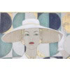 Toile peinte représentant une élégante années 1950. Contemporain. LS6438B678P 11