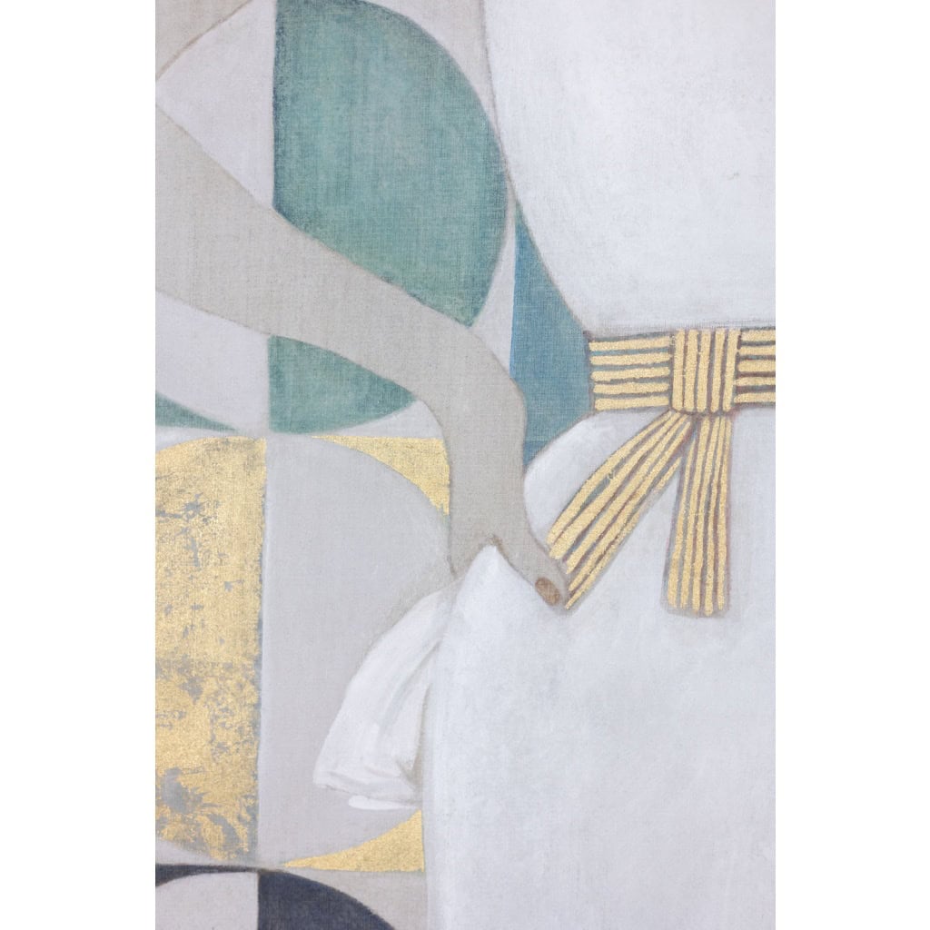 Toile peinte représentant une élégante années 1950. Contemporain. LS6438B678P 6