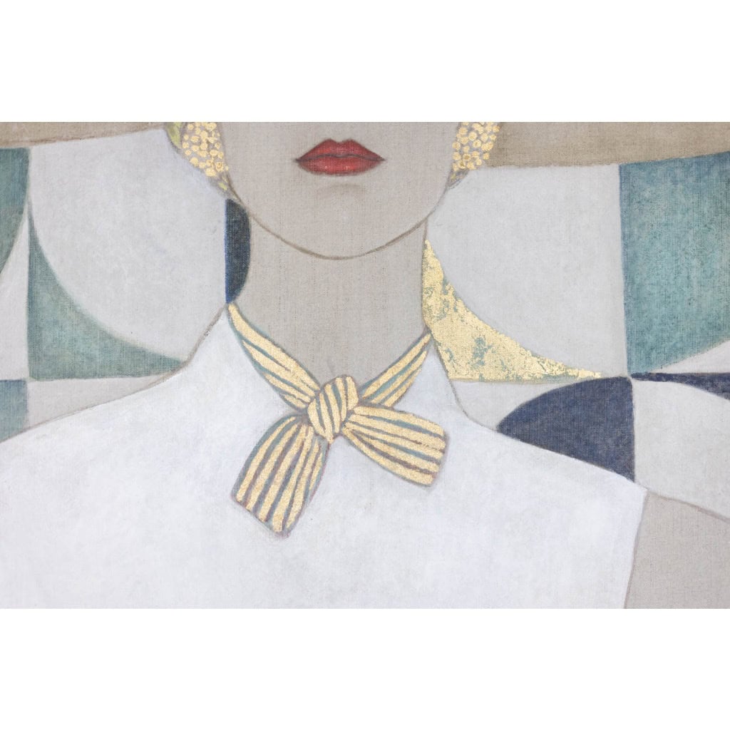Toile peinte représentant une élégante années 1950. Contemporain. LS6438B678P 9
