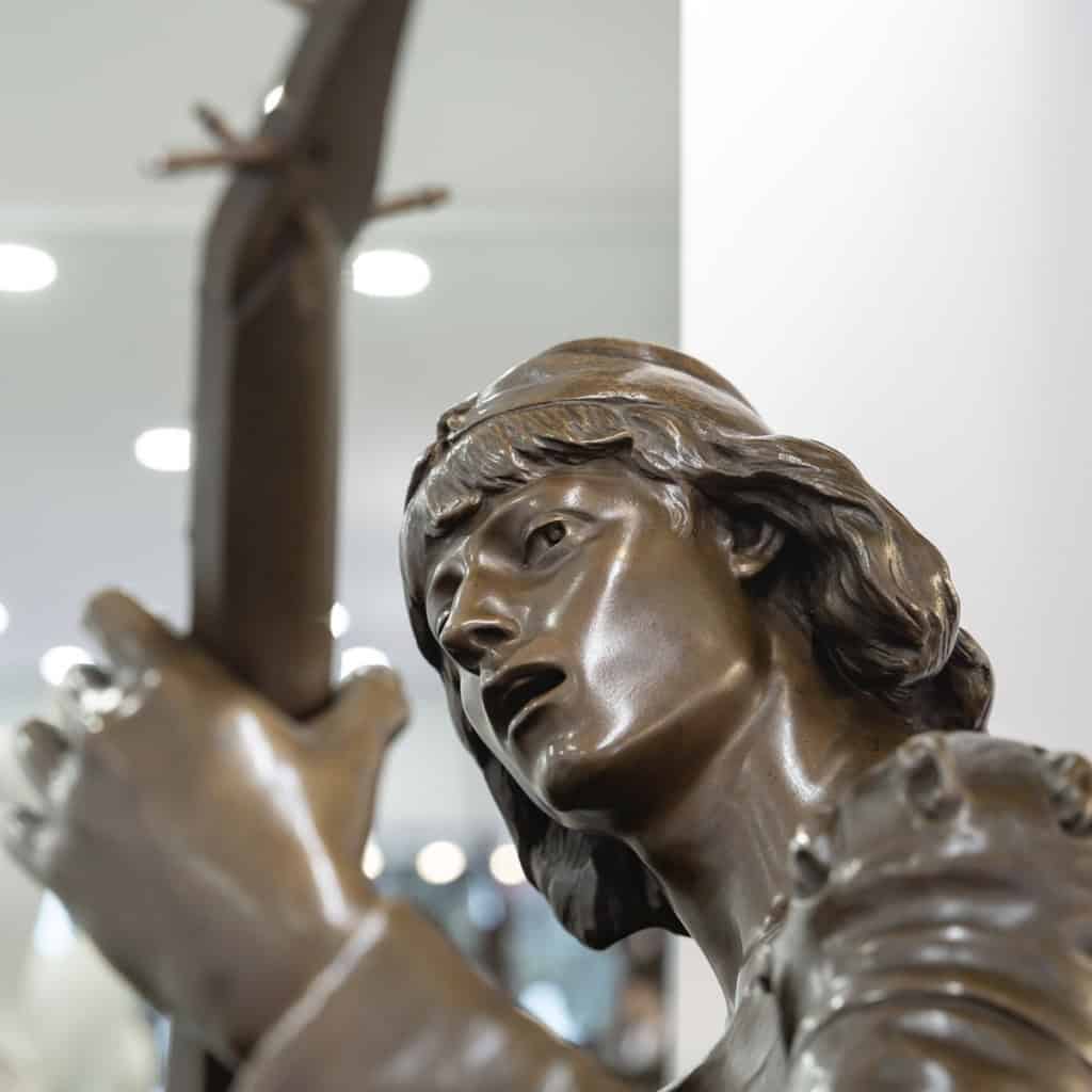 Sculpture – Oysel Le Troubadour , Émile Boisseau (1842-1923) – Bronze 8