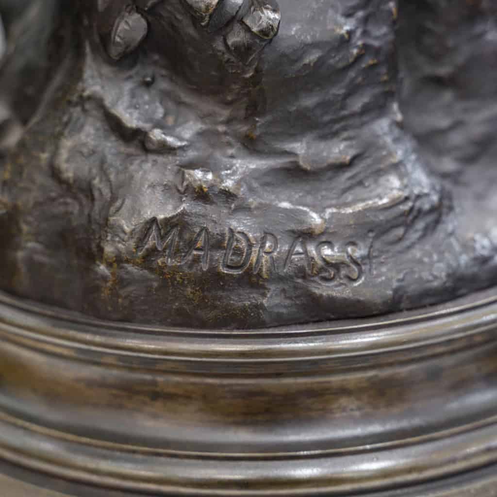 Sculpture – Le Sommeil , Luca Madrassi (1848-1919) – Bronze 9