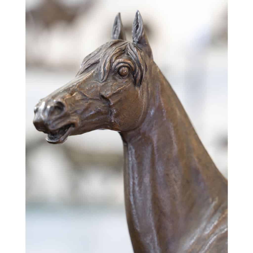 Sculpture – Le Cheval Kaolin , Alfred Dubucand (1828 – 1894) – Bronze 5