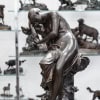 Sculpture – Le Sommeil , Luca Madrassi (1848-1919) – Bronze 13
