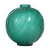 1923 – René Lalique Vase « Palmes » Teinté vert . 8