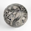 1924 René Lalique – Vase Baies Verre Blanc Emaillé Noir 16