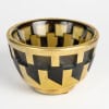 1930 Jean Luce – Coupe Art Deco Moderniste Verre Blanc Emaillé Or 10