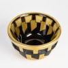 1930 Jean Luce – Coupe Art Deco Moderniste Verre Blanc Emaillé Or 12