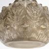 1912 René Lalique – Vase Fougères Verre Blanc Patiné Gris 17