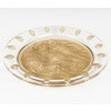 1943 René Lalique – Plat Côte d’Or Verre Blanc Patiné Sépia 11