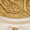 1943 René Lalique – Plat Côte d’Or Verre Blanc Patiné Sépia 16