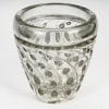 1934 René Lalique – Vase Lemna Verre Blanc Patiné Gris 10