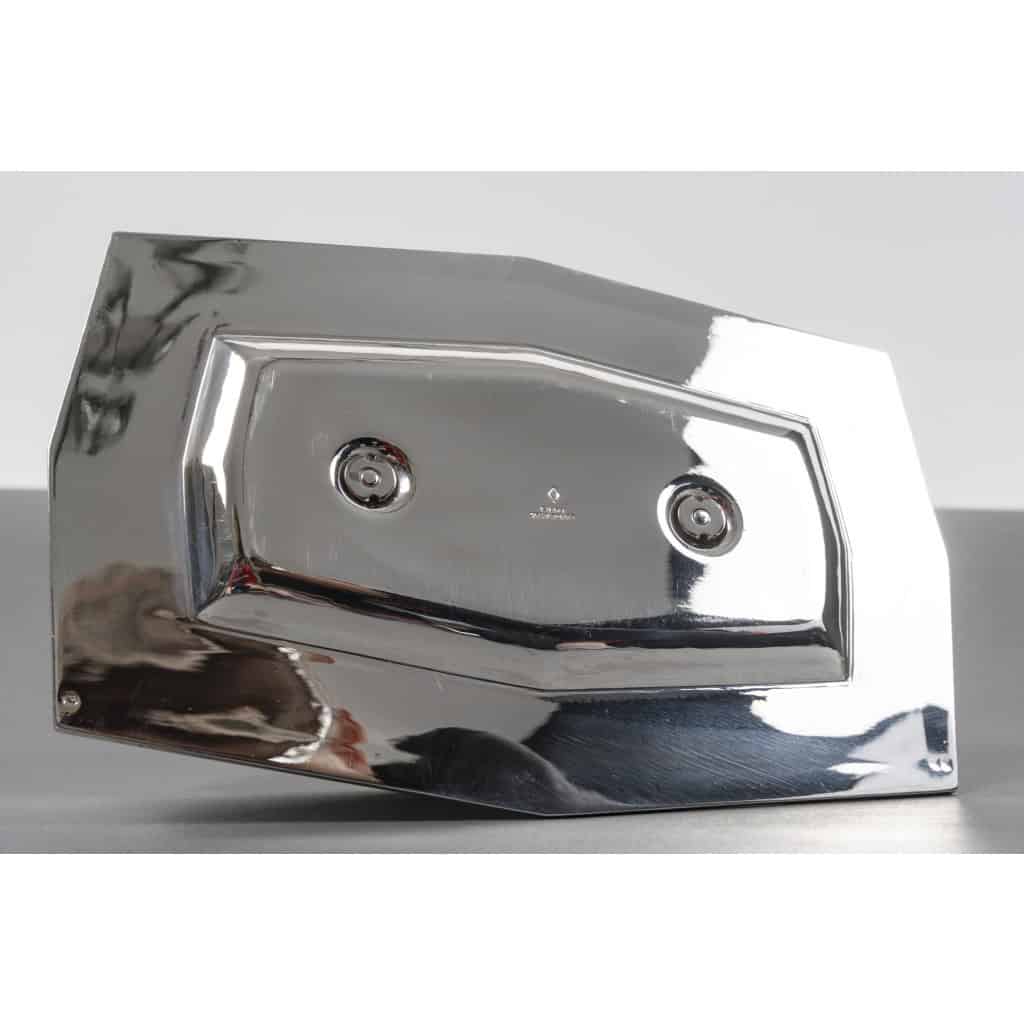 CARDEILHAC – Saucière sur plateau en argent massif ART DECO vers 1930 11