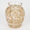 1931 René Lalique – Vase Chamois Verre Blanc Patiné Sépia 8