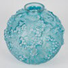 1924 René Lalique – Vase Druide Verre Blanc Patiné Bleu 10