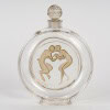 1928 René Lalique – Flacon Le Baiser Du Faune Verre Blanc Patiné Sépia Pour Molinard 8