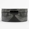 1910 René Lalique – Boîte Coq Verre Noir Patiné Blanc 15