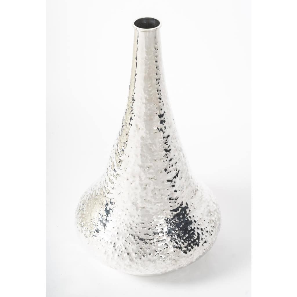 R. VALLE – Grand vase en argent massif XXè – Italie du Nord 4