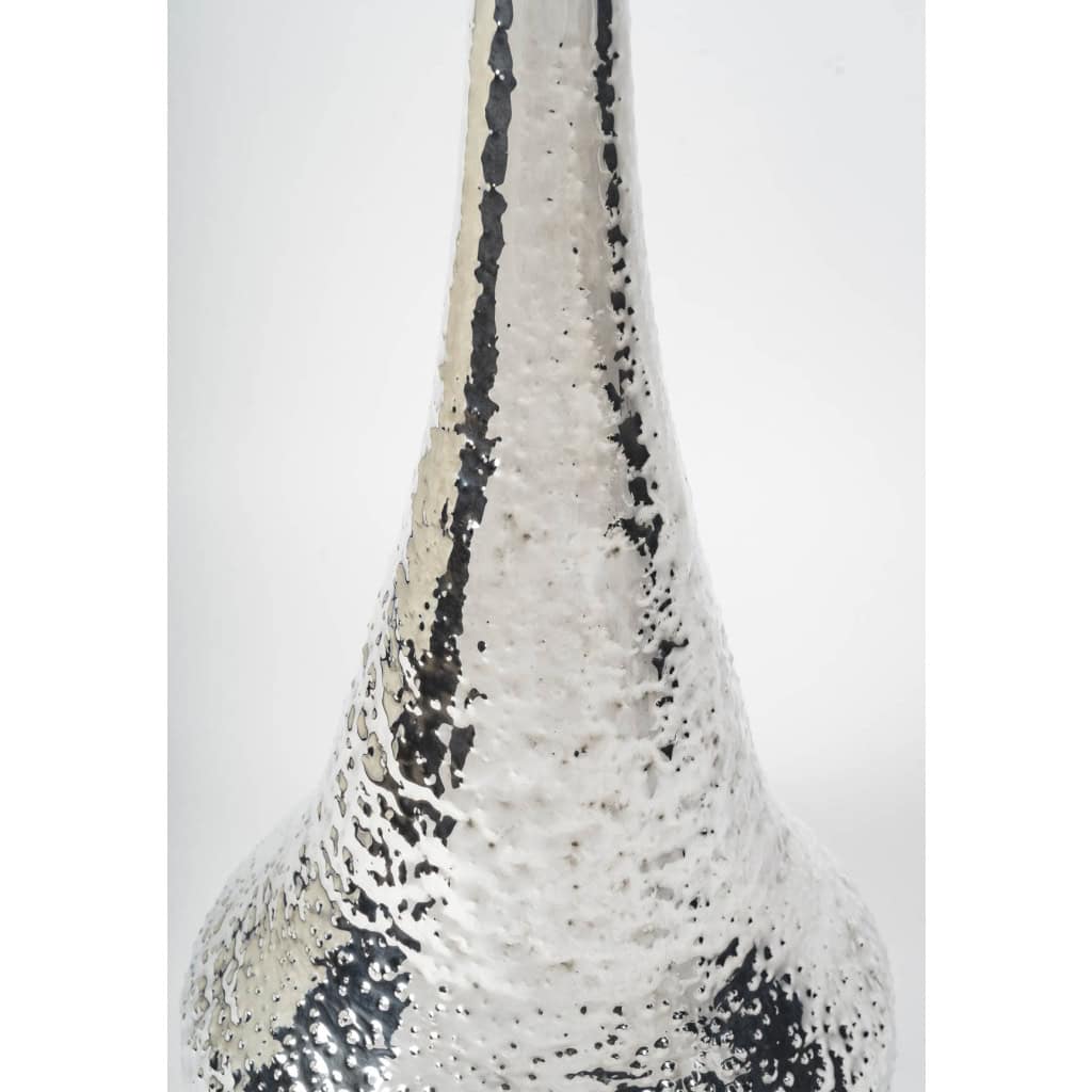 R. VALLE – Grand vase en argent massif XXè – Italie du Nord 13