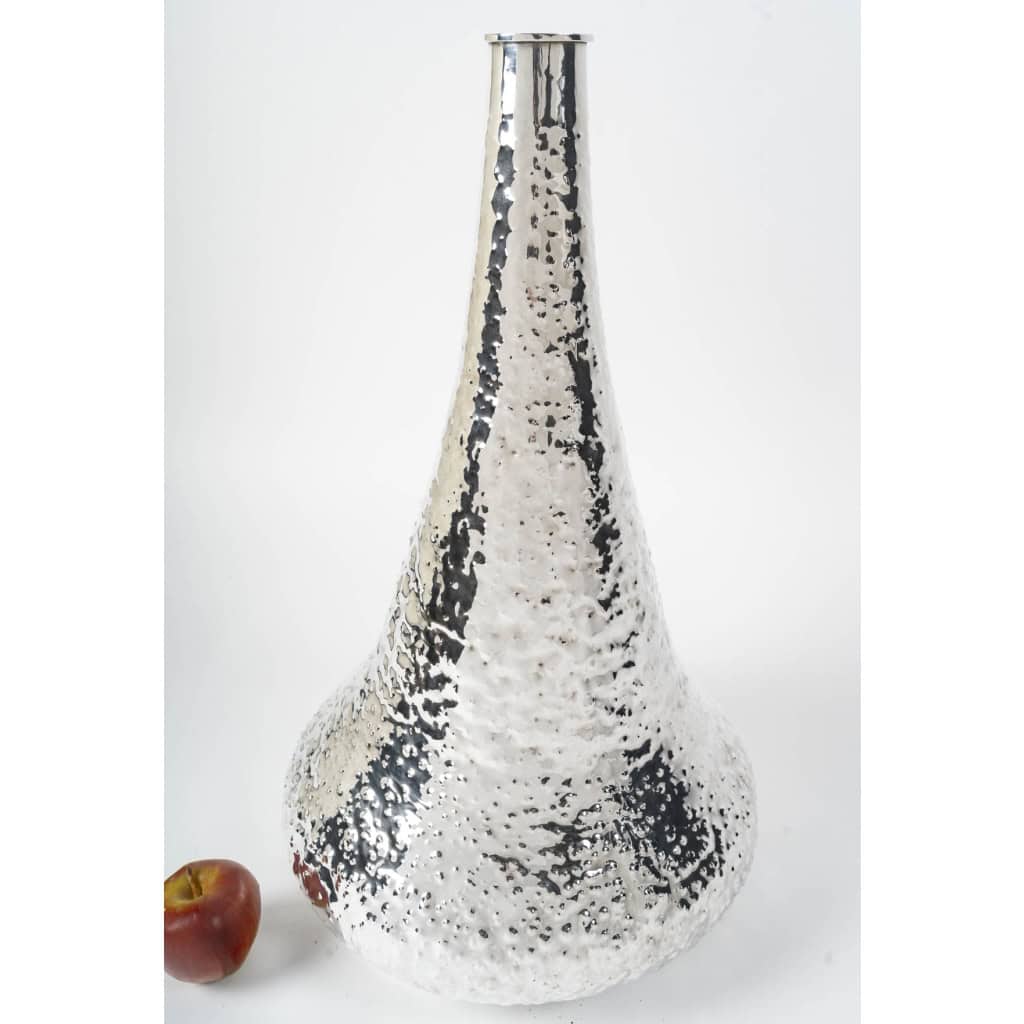 R. VALLE – Grand vase en argent massif XXè – Italie du Nord 14