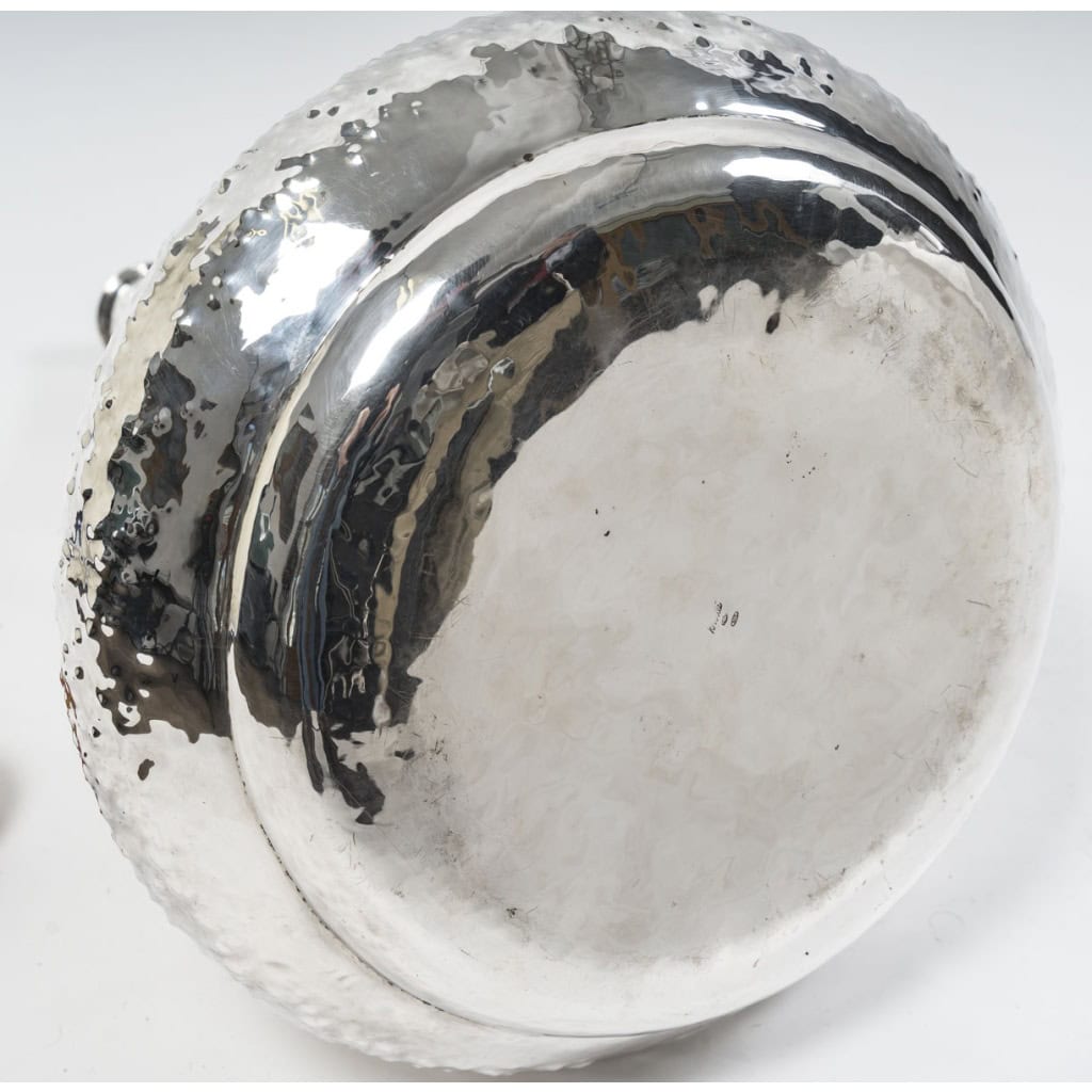 R. VALLE – Grand vase en argent massif XXè – Italie du Nord 18