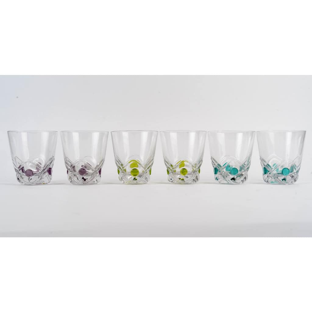 Lalique France – 6 Verres Gobelets Floride Cristal 3