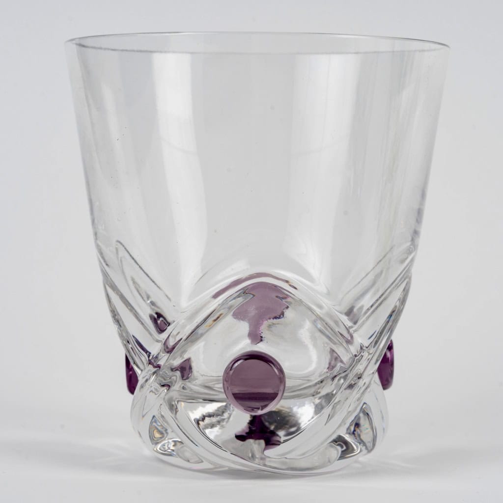 Lalique France – 6 Verres Gobelets Floride Cristal 5
