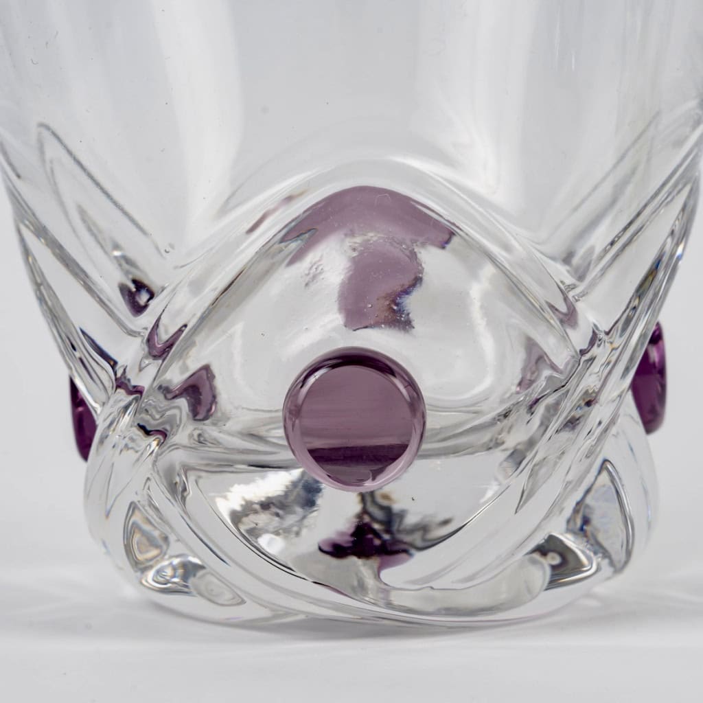 Lalique France – 6 Verres Gobelets Floride Cristal 6