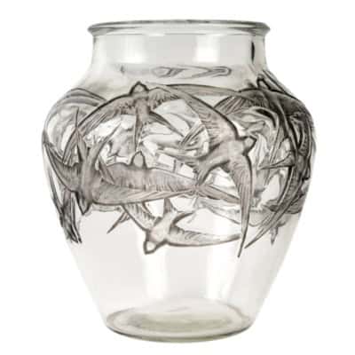René Lalique, 1919 Vase » Hirondelles »