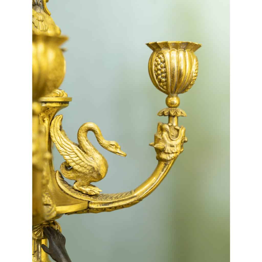 Paire De Candélabres De Style Empire (circa 1900) 8