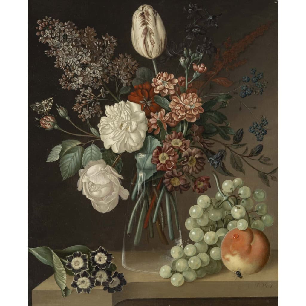 Jan VAN OS (1744 -1808) Bouquet De Fleurs 6