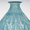 1924 René Lalique – Vase Malesherbes Verre Blanc Patiné Bleu 11