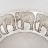 1930 René Lalique – Coupe Eléphants Verre Blanc Patiné Gris 9