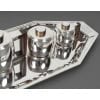 Souche-Lapparra – Service Thé/Café 4 pièces et son plateau en Argent époque ART DECO 76