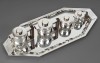 Souche-Lapparra – Service Thé/Café 4 pièces et son plateau en Argent époque ART DECO 74