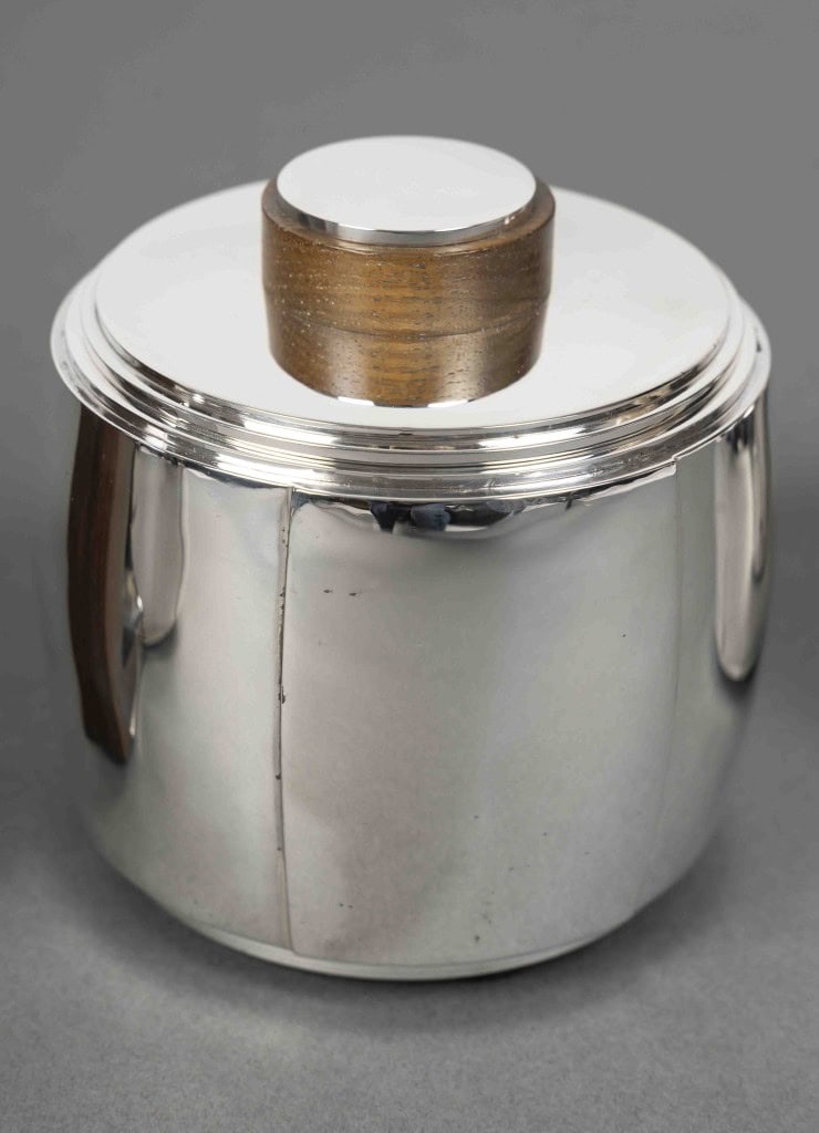Souche-Lapparra – Service Thé/Café 4 pièces et son plateau en Argent époque ART DECO 22