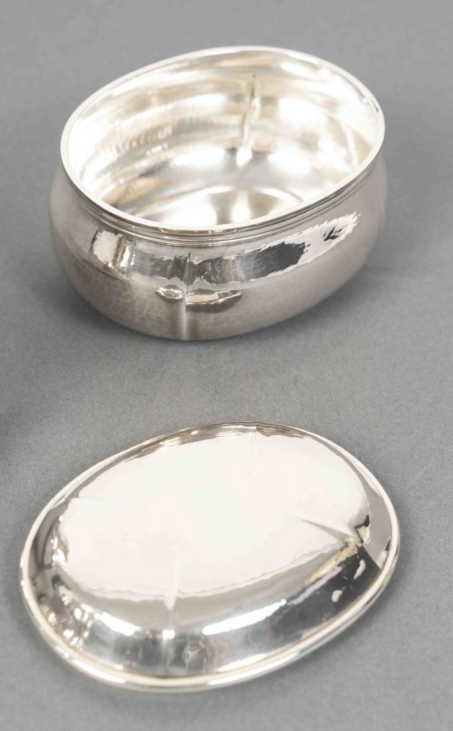 G. LECOMTE – Service thé café 4 pièces argent massif époque ART DECO 1925 17