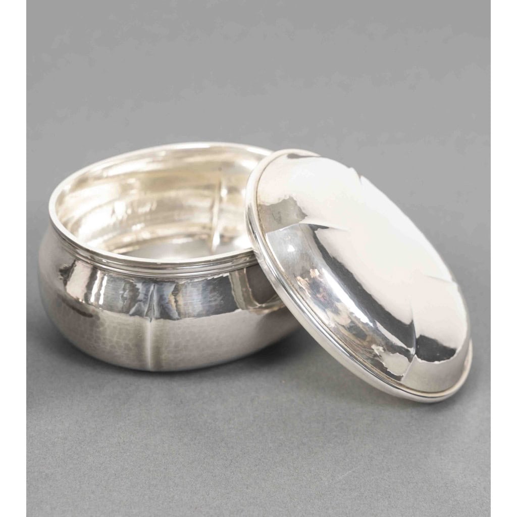 G. LECOMTE – Service thé café 4 pièces argent massif époque ART DECO 1925 18