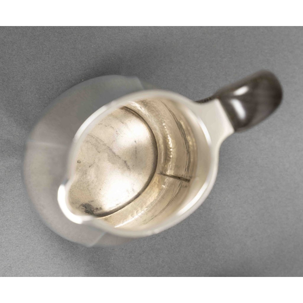 G. LECOMTE – Service thé café 4 pièces argent massif époque ART DECO 1925 19