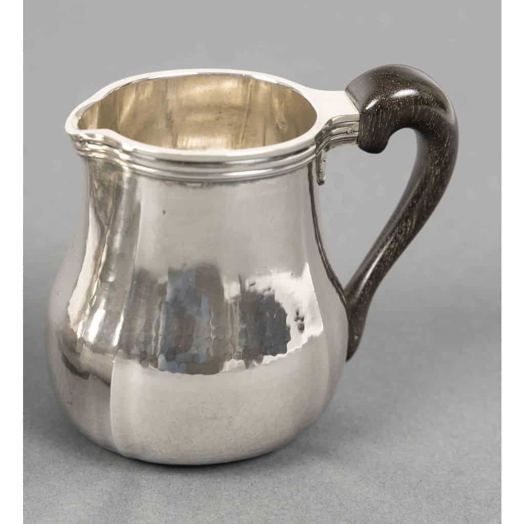 G. LECOMTE – Service thé café 4 pièces argent massif époque ART DECO 1925 7