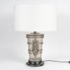 1950 Marc Lalique – Lampe Pan Faune Cristal Patiné Gris 8