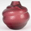 Lalique France – Vase Serpent Cristal Rouge Neuf En Coffret 11